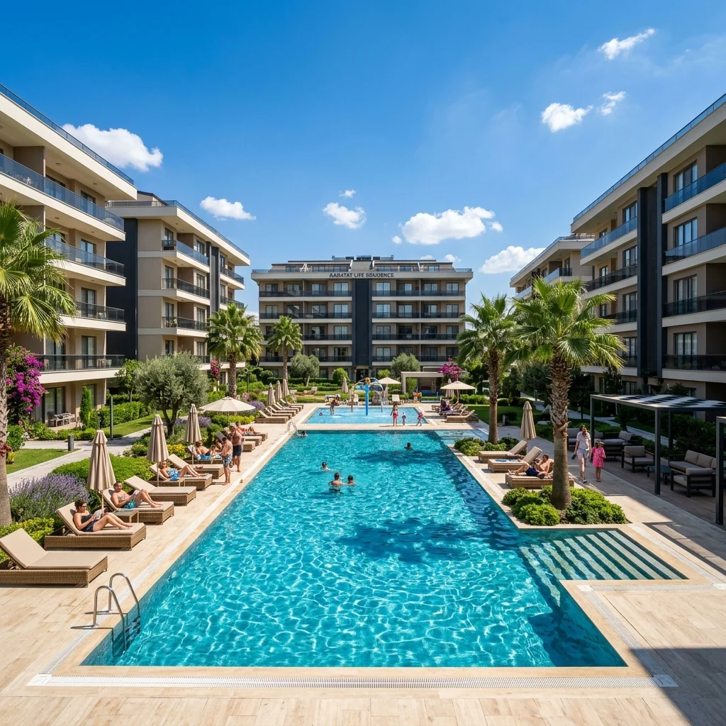 Konya Karatay Site Havuzu Yapımı - 120m² Sosyal Tesis